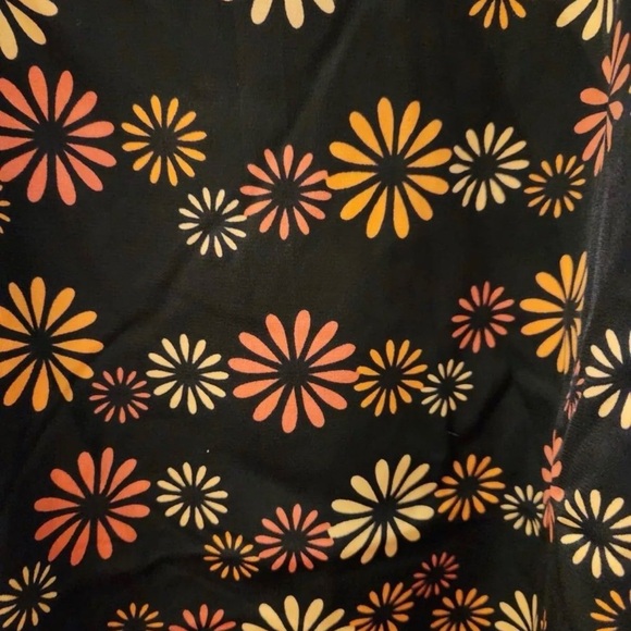 Unique Vintage Smak Parlour Floral Hippie Chic Bat Wing Belted Mini Dress, Sz L - Picture 3 of 5